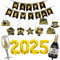 ParPix Luftballons Silvester Deko 2025 Girlande Spiral Set, Deko Silvester Ballons, Happy New Year Deko 2025,Folienballon Silvester Luftballon Dekoration,Silvester Party Deko Luftballon,Neujahr Ballon