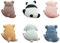 6 Pcs Cute Animal Figurine Computer Monitor Decor, Car Central Control Screen and TV Decorations, Animal Figurines Mascot for Home Office Decoration