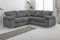 Sofahub Oxford Grey Jumbo Cord Sofa - Corner Sofa - Comfortable Soft Fabric - Sofas & Couches - Stylish Sofa Sets for Living Room (Grey, Corner)