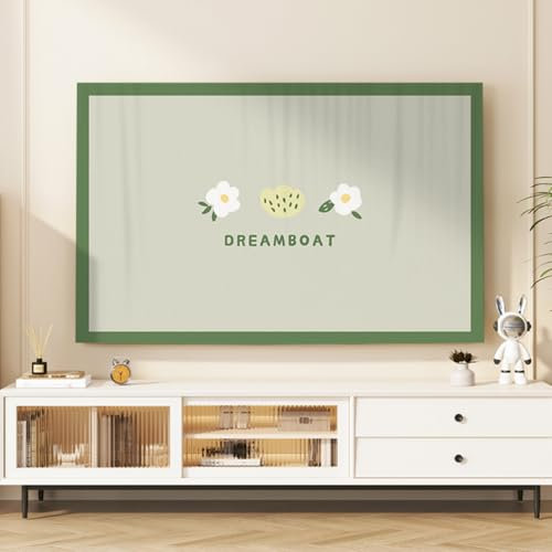 LDLCYCN H,50in, Couverture Anti-Poussière TV Protecteur D'affichage TV pour LCD Mené Couverture Poussière pour TV Bureau/Suspendu/Courbé Protecteur D'écran Smart TV Décoration Salon