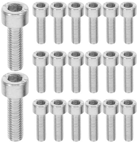 NUOBESTY Lot de 30 vis à tête hexagonale creuse M5 x 15 mm pour démarreur de tronçonneuse - Kit de vis à tête hexagonale creuse pour machine à bois à essence