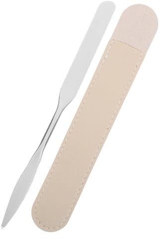 VILLFUL Make Up Mischspatel Grundierungsspatel mit Langem Griff aus Edelstahl Einfache Reinigung zum Mischen und Schaben für Professionelle Make Up Anwendung