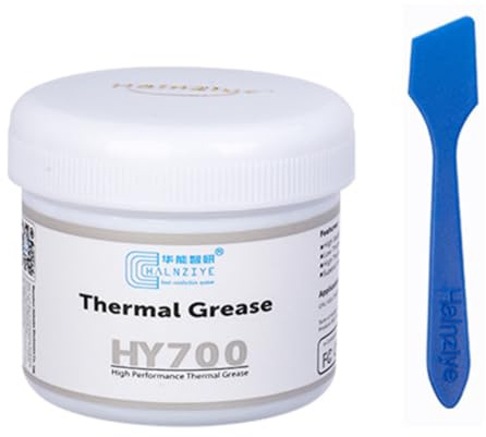 ZoraYorce 100 g Silberne Wärmeleitpaste, Hochleistungs-Wärmeleitpaste, Nicht leitende Kühlkörperpaste, wärmeleitende Fettpaste, Silikonpflaster, Kühlkörperpaste für IC/Prozessor/CPU/GPU/A