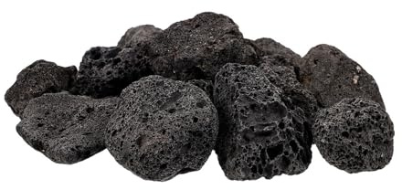 Beavorty Volcanic Rocks Natürliche Lava Steine Dekoration für Aquarien und Pflanzgefäße aus Vulkangestein Schwarze Poröse Vulkansteine zur Verbesserung des Lebensraums im Fischbecken 1