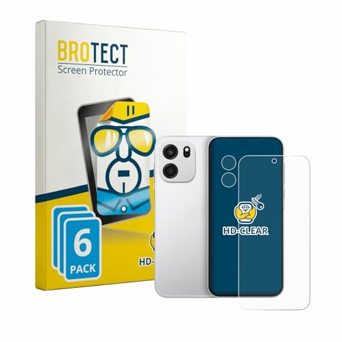 BROTECT 6 Stück Schutzfolie für OnePlus Turbo 6V (Display+Kamera) Displayschutz Folie Made in Germany, Ultra-Klar