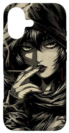 Hülle für iPhone 17 Japanisches Anime Dark Girl Kanji Kendo Manga