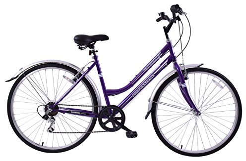 Professional Metropolitan Womens Bike 700c Wheel Hybrid 16 Frame Purple