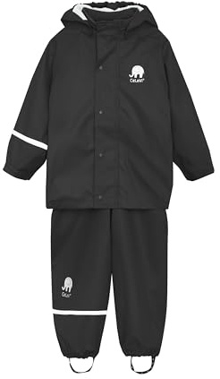 Celavi Kinder 100% Wasserdichtes Regen-Set – PU-Regenjacke und Regenhose, Winddichte Outdoor-Regenbekleidung für Jungen und Mädchen