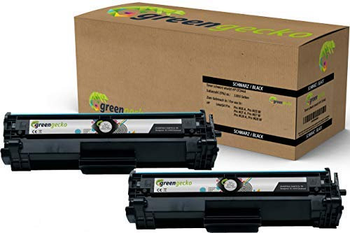 Toner Doppelpack ersetzt HP CF244A | Für HP Laserjet Pro M15a, M15w, HP Laserjet Pro MFP M28a, M28w | Druckerpatronen schwarz, neuester Chip