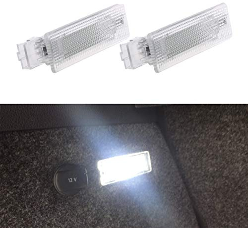 GOFORJUMP 2PC White LED Kofferraum Gepäck Innenlichtlampe Fehlerfrei Für V/Olkswagen für V/W für G/olf MK5 Polo für P/assat für J/etta DC 12V