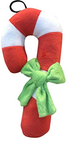 Amosfun Haustier-Kauspielzeug, kreatives Weihnachts-Zuckerstange, Kauspielzeug für Welpen und Hunde