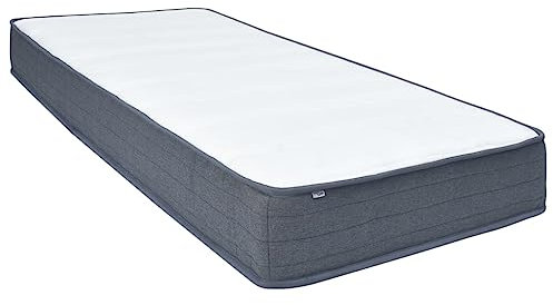 vidaXL Boxspringbett Matratze mit stoßdämpfenden Taschenfederkern Federkernmatratze Boxspringbettmatratze 200x90x20cm 100% Polyester