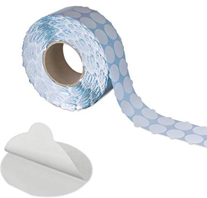 MASHPAPER Doppelklebepunkte doppelseitige Klebepunkte 30mm einseitig ablösbar transparent