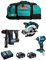 MAKITA Kit MK304 (Perforateur DHR171 + Visseuse à Chocs DTD154 + Scie Circulaire DSS610 + 2 Batteries de 5,0 Ah + Chargeur + LXT600)