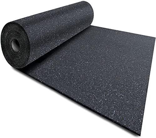 Floordirekt Bautenschutzrolle Bautenschutzmatte Gummigranulatmatte | Breite: 125 cm | Erhältlich in 3 Stärken (Stärke: 10 mm, 6 Meter)