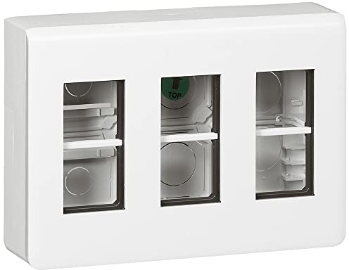 Legrand Boîte de surface 078883L Mosaic 3 x 4 modules couleur blanche