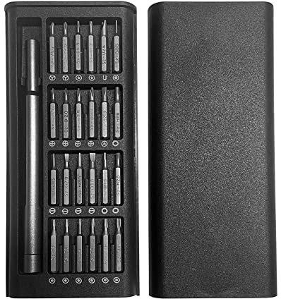 SyiXute Präzision Schraubendreher Set,24 in 1 Mini Schraubenzieher Set,Magnetisches Präzision Mini Reparatur Tool für Brille/Kamera/PS4 Controller/Laptop/Handy/Elektronisches Produkt
