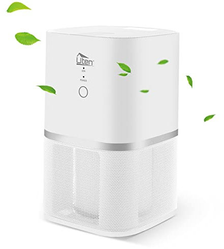 Purificador de aire para alérgicos, para habitaciones de fumadores con filtro HEPA, funcionamiento silencioso contra el polen fino polen y pelo de animales