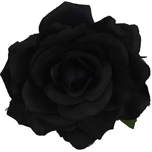 YIZAN Pince À Cheveux De Fleurs Danseur Pin Up Broche Fleur 5 Packs Noir