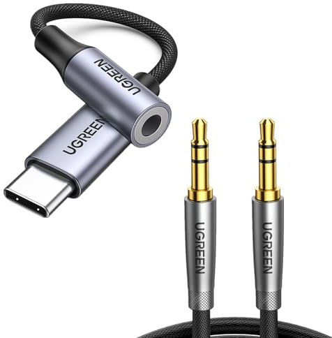 UGREEN USB C to 3.5mm Jack and 3.5mm Audio Cable