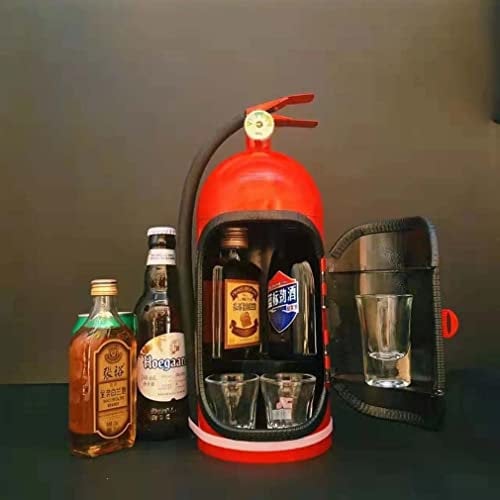 Senbere Estintore Mini Bar-Mini Bar Cabinet Personalizzato Piccolo Bar-Novità Estintore Mini Bar Reclaimer Grotta Regalo Strano Regalo per Pompiere Novità Bar Campeggio Picnic