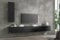 Wuun® Somero Lowboard Tv-Board Wohnwand (Schwarz-Matt/Schwarz-Matt, 280cm (2x140cm))