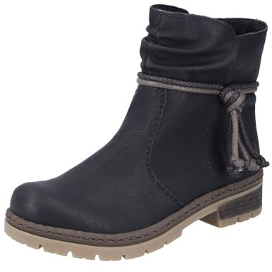 Rieker Damen Y7463 Mode-Stiefel, schwarz 00, 40 EU