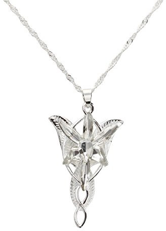 NONDK El Senor Arwen Abendstern-Anhänger aus 925 Sterling Silber, Sterling Silber