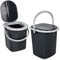 Pluto Packaging Large 22 Litre Portable Compact Indoor Outdoor Lightweight Camping Festivals Mobile Toilet Seat & Lid (1)