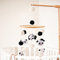 RANJIMA Baby Mobile für Bett, Panda Mobile aus Holz und Wollknäuel für Mädchen oder Jungen, Wickeltisch Rassel Geschenk zum Ostern die Taufe