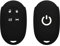 kwmobile Accessoire clé de Voiture Compatible avec Fiat 500E Clé de Voiture à 4 Boutons - Coque en Silicone Souple pour Clef de Voiture Noir