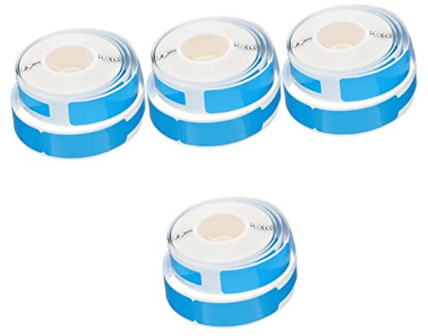 NUOBESTY 4rotoli Etichette Adesive Termiche Per Cavi e Fili Etichette Blu Carta Termica Impermeabili e Resistente Agli Strappi Per Uso Personale e Professionale Pratico e Flessibile Per