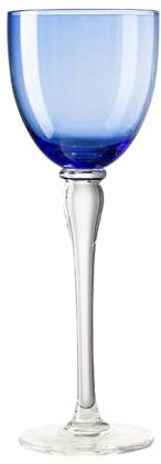 200ml/7oz French sparkling wine glass with creative personality, vintage red wine, champagne, and tall sweet wine glass-Blue Balloon Goblet