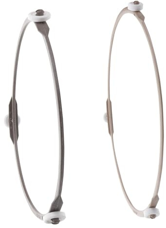 Glasdrehtellerring Mikrowellen Kunststoff 2 Stück für Zuhause | Leicht, Stoßfest, Flammhemmend, Hohe Tragkraft, Passend für Drehteller und Zubehör im Haushalt