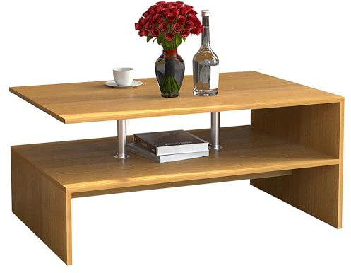 VCM Holz Couchtisch Sofatisch Wohnzimmertisch Beistelltisch Kaffeetisch Maliso L