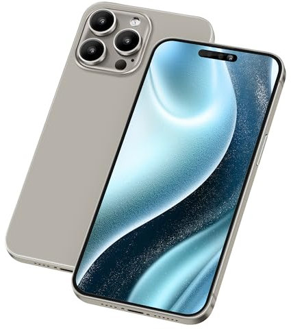 Perusha Gefälschte Telefon Modell [Ohne Logo] Dummy-Display Nicht funktionierende Replik Telefon Spielzeug für 15 Plus/Pro/Pro max (Für 15 Pro max Titanium Farbbildschirm)