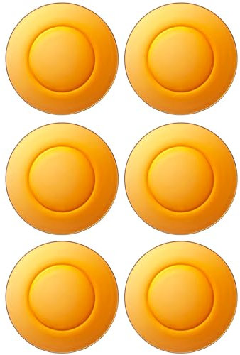Tradineur - Pack de 6 Platos Hondos - Modelo LYS Ámbar - Ø 19,5 cm - Vidrio - Apto para lavavajillas y microondas - Ideal para el hogar, Cocina y hostelería