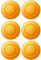 Tradineur - Pack de 6 Platos Hondos - Modelo LYS Ámbar - Ø 19,5 cm - Vidrio - Apto para lavavajillas y microondas - Ideal para el hogar, Cocina y hostelería