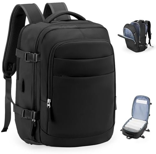 VGCUB Ryanair Handgepäck 40X20X25 Rucksack Reiserucksack Handgepäck Tasche für Flugzeug 40X30X25 Eurowings Backpack Travel Reise Tasche Rucksack Damen Schwarz-Optimierung