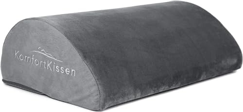 MKS D-Form Körperfreundliches Lendenkissen 25×43×13cm | Lordosekissen für Rückenmuskulatur und Bandscheiben | Lordosenstütze für die natürlichen Kurven Ihrer Wirbelsäule | Kissen gegen Rückenschmerzen