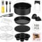 Juego de accesorios para airfryer, juego de 15 piezas, accesorios para freidora de aire caliente de 20 cm, apto para Philips XL, COSORI 5,5L, Cecotec, Tefal etc. Air Fryer, apto para lavavajillas (15