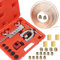Poweka Kit di Torcitura Tubo del Freno，7,6 m 4.7 mm Tubo di Freno con 16 Raccordi per Tubi del Freno e 4 Viti，Kit Tubi Freno del Freno per Bordatura Semplice e Doppia