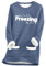 Yes I'm Still Freezing Sweatshirts für Damen, lässiger V-Ausschnitt, langärmelig, Pullover, Top, Winter, warm, Sherpa-Futter, Sweatshirt, weich, gemütlich, Thermo-Loungewear, Übergröße 36-50, 4 x