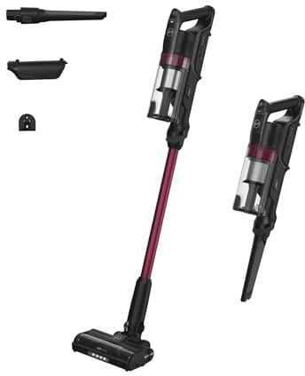 Hoover HF1 Plus Cordless Vacuum Cleaner with Turbo Suction Mode, Up to 45 Min Runtime, LED Lights, Anti Hair Wrap, Handheld Capability with Multi-Floor Nozzle and Crevice Tool [HF1P10H]