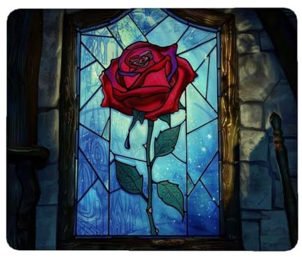 Tapis de Souris 290 x 240 mm, Tapis de Souris Gamer, Tapis de Souris Rose à Bords Cousus, Base en Caoutchouc Antidérapant Tapis Souris Usine, Imperméable Tapis de Souris Gaming pour Maison/Bureau G-3