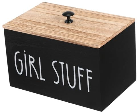 VOSAREA Boîte De Serviette Hygiénique De Toilette Bacs De Rangement Bac De Rangement Avec Couvercles Porte- De Coton Vanity Organisateur Salle De Bains