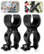 2PCS Support De Canne Pour Fauteuil Roulant Universels, Support De Canne De Marche Pour Déambulateur Fauteuil Roulant Béquilles Accessoires De Support Noir