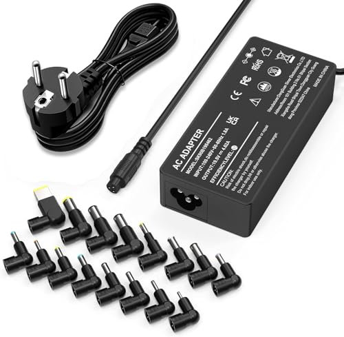 90 W Universale Laptop Charger per HP Lenov-o ASUS Acer Dell Sony Samsung Medion Fujitsu Gateway Notebook Charger 15 V 16 V 18,5 V 19 V 19,5 V 20 V con 16 punte