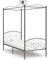 Festnight Himmelbett 90x200 cm Ehebett Bettgestell Metall Bett Metallbett Doppelbett Bettrahmen Schlafzimmerbett