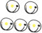 Happyyami 5 Sätze -Umwandlungsrohr propangasschlauch gasflasche Adapter gasschlauch Adapter Schlüssel Propantankschlauch Konverter -Tankadapter -Schnellkupplung Sport Black